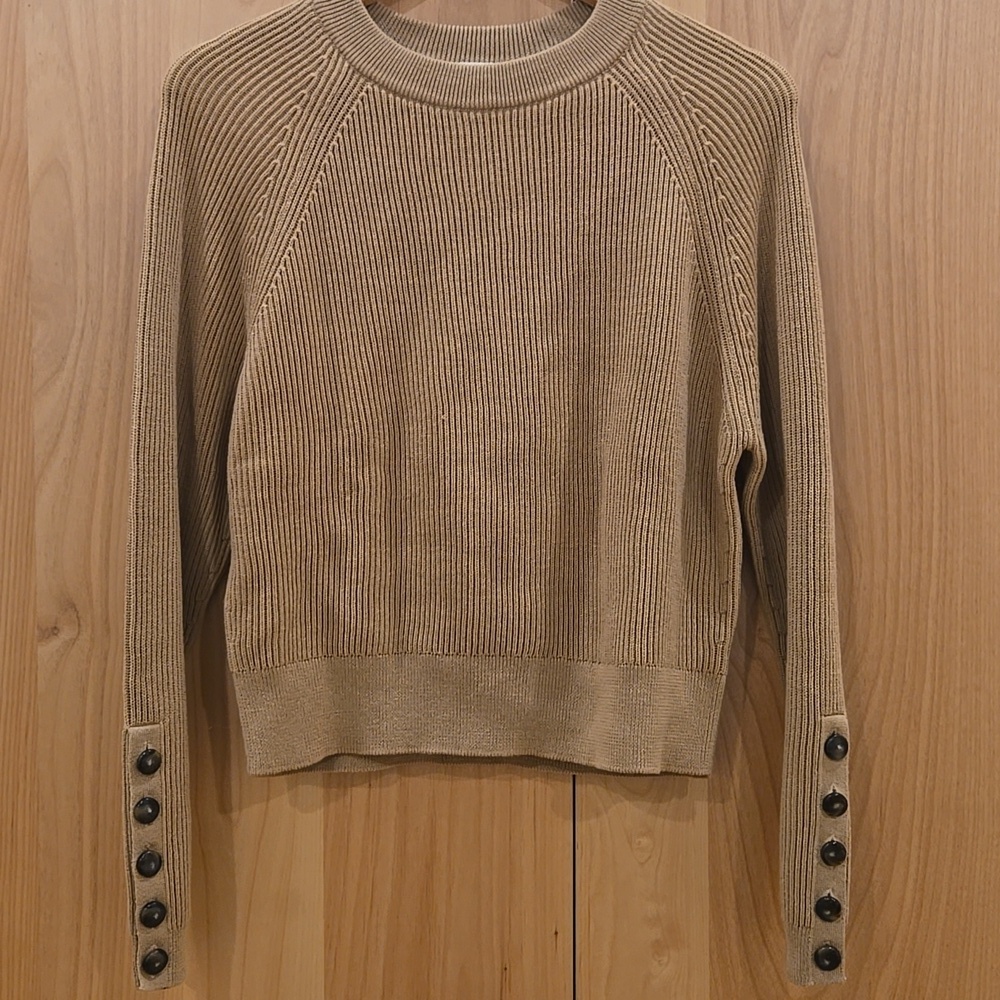 Sezane Sami Jumper, Medium, Camel Color, French Sophistication, EUC